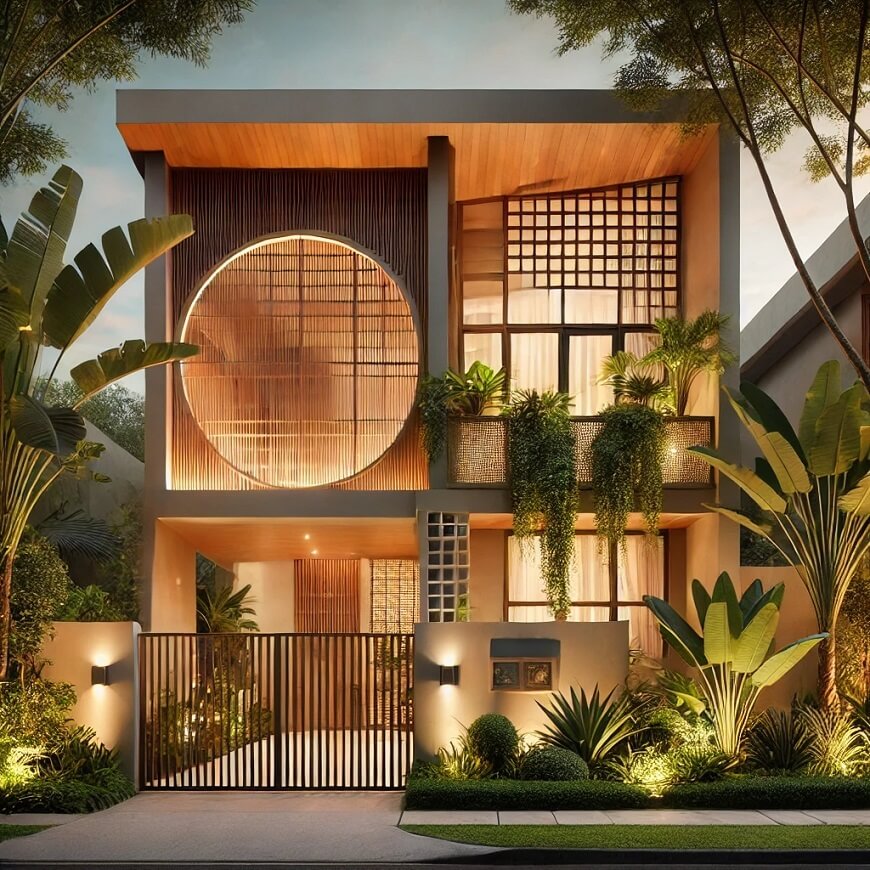 Kiến trúc khách sạn phong cách tropical
