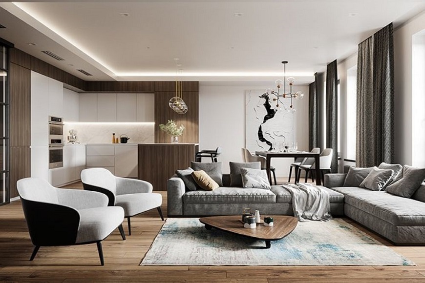 Nội thất phong cách tối giản ấm cúng, tiện nghi