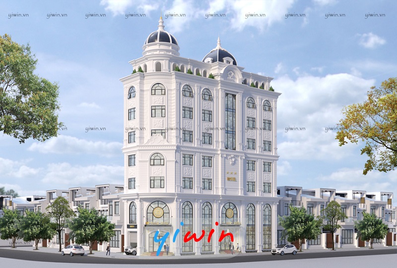 Phối cảnh kiến trúc tổng thể khách sạn