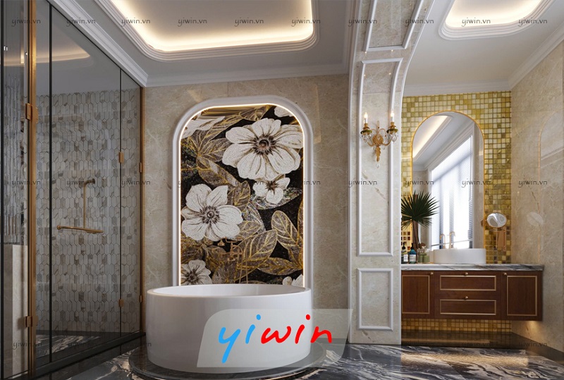 Phòng tắm sử dụng vật liệu cao cấp