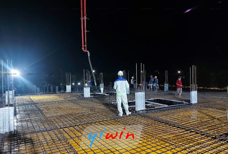 Thi công phần khung bê tông cốt thép khách sạn