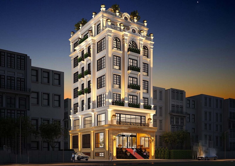 Hệ thống ánh sáng vào ban đêm rực rỡ