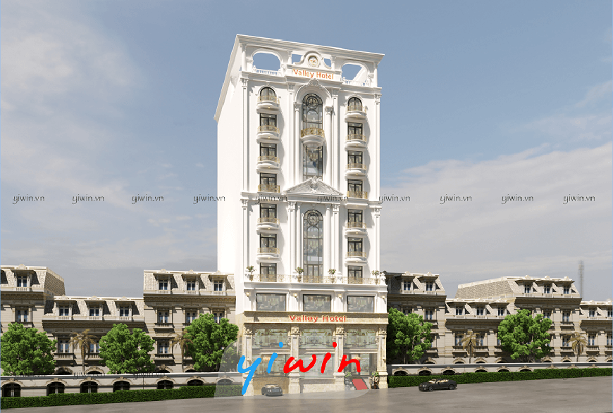 Mẫu thiết kế khách sạn 3 sao Tân cổ điển ấn tượng