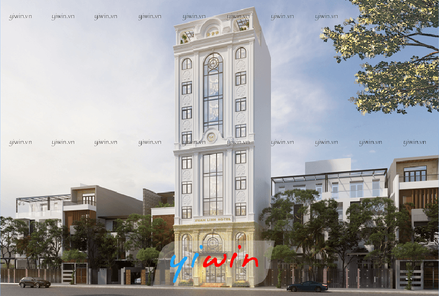 Mẫu thiết kế khách sạn 3 sao phong cách Châu Âu sang trọng