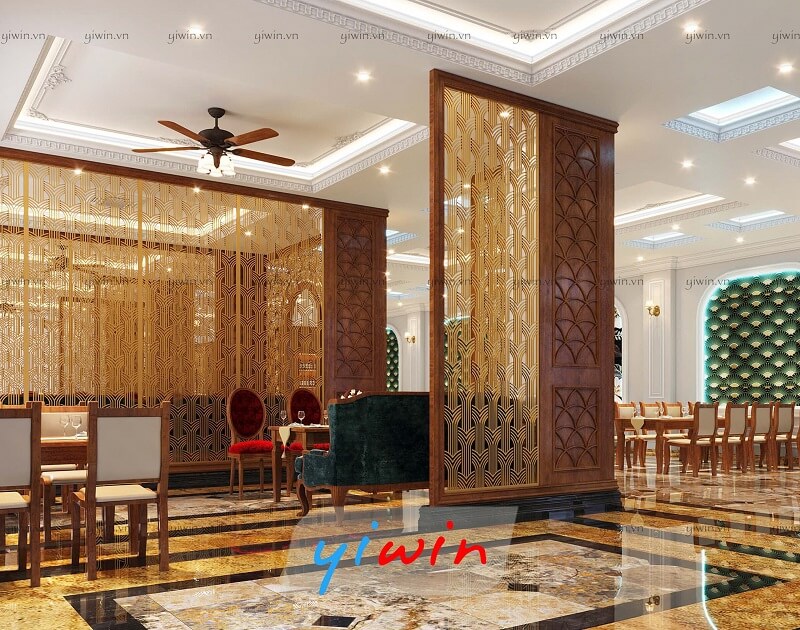 Chất liệu bàn ghế sẽ là gỗ bọc da êm ái