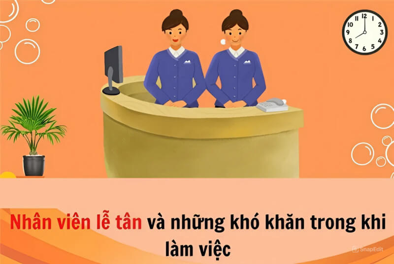 Những khó khăn theo từng ca làm việc của lễ tân khách sạn