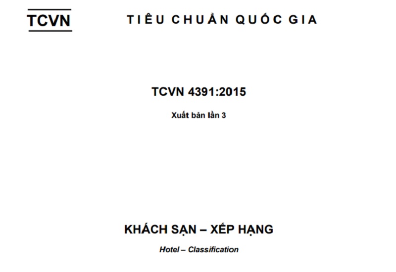 Tiêu chuẩn thiết kế khách sạn theo TCVN 4391 - 2015
