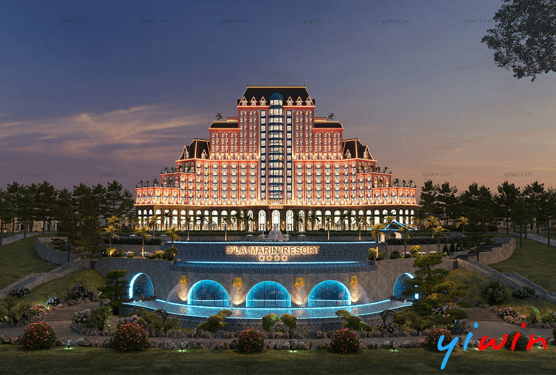 Mẫu thiết kế khách sạn Tân cổ điển 4 sao D’LA MARIN RESORT hoành tráng, bề thế