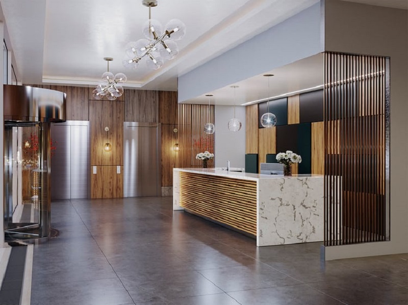 Tiêu chuẩn thiết kế sảnh lễ tân khách sạn mini 2 sao